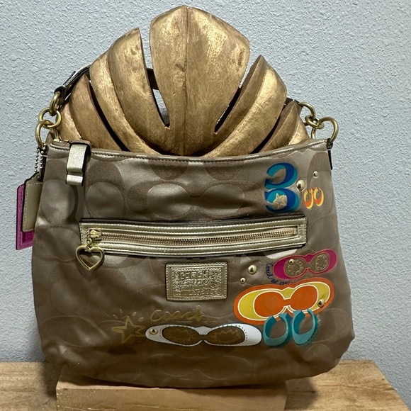 COACH Y2K 20962 DAISY POP C APPLIQUÉ HOBO Handbag Purse Bag - Picture 2 of 10